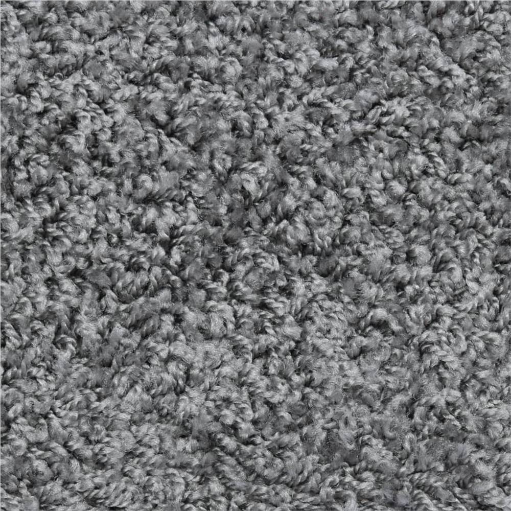 Carpet Stair Treads 15 pcs Grey 65x25 cm