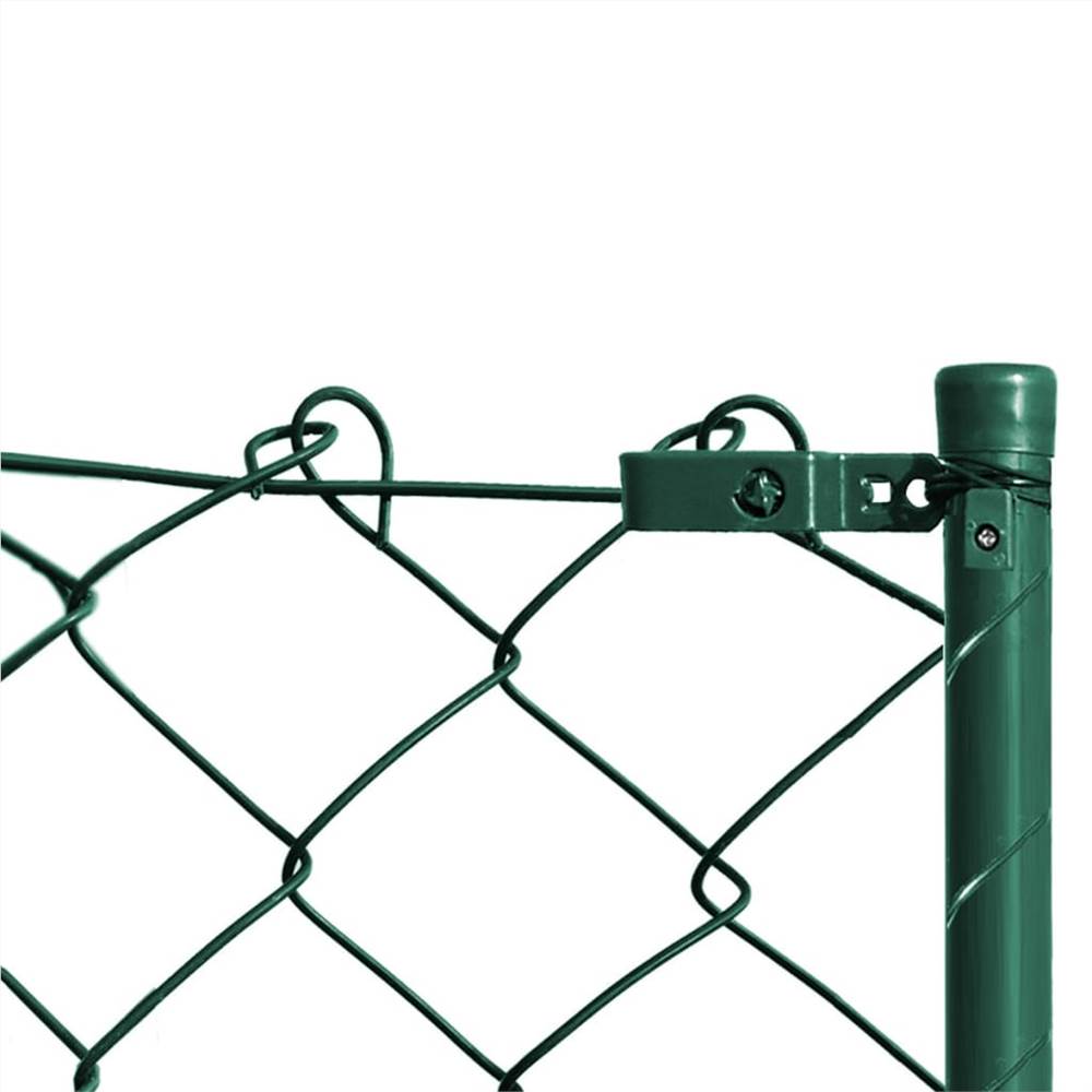 Chain Link Fence with Posts 1.97x15 m Green