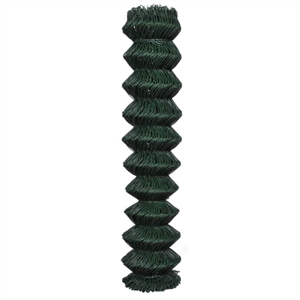 Chain Link Fence with Posts 1.97x15 m Green