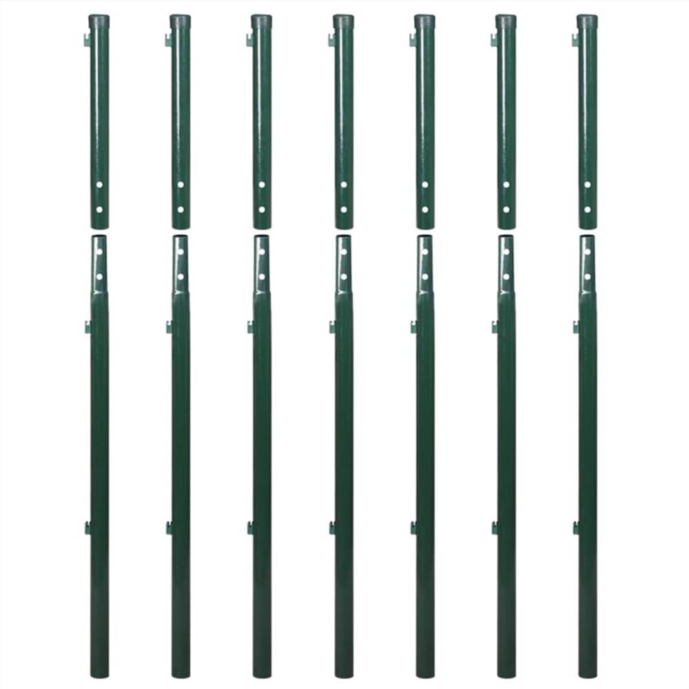 Chain Link Fence with Posts 1.97x15 m Green