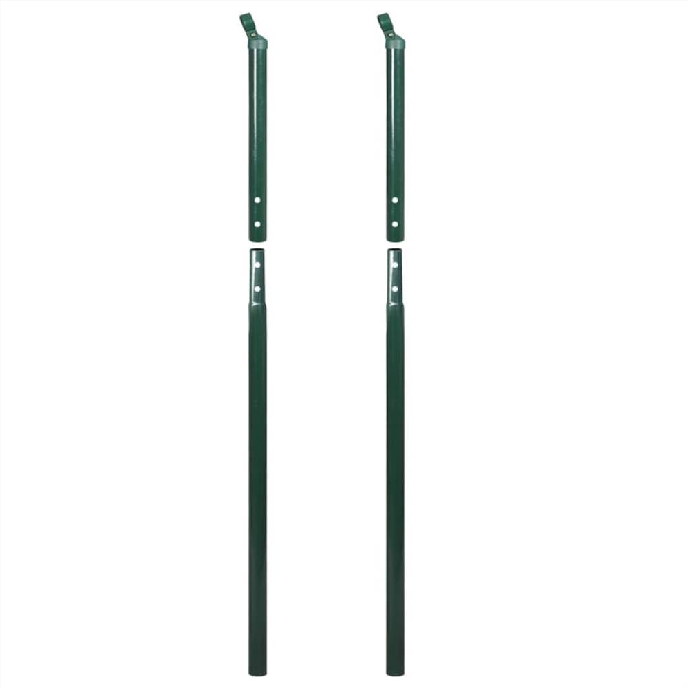 Chain Link Fence with Posts 1.97x15 m Green