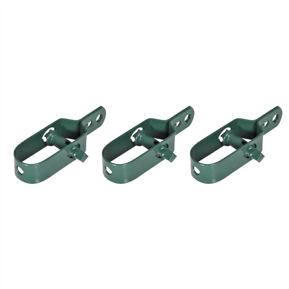 Chain Link Fence with Spike Anchors 1.97x25 m Green