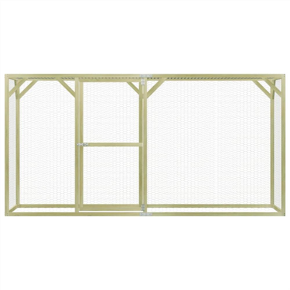 Chicken Cage 1.5x3x1.5 m Impregnated Pinewood
