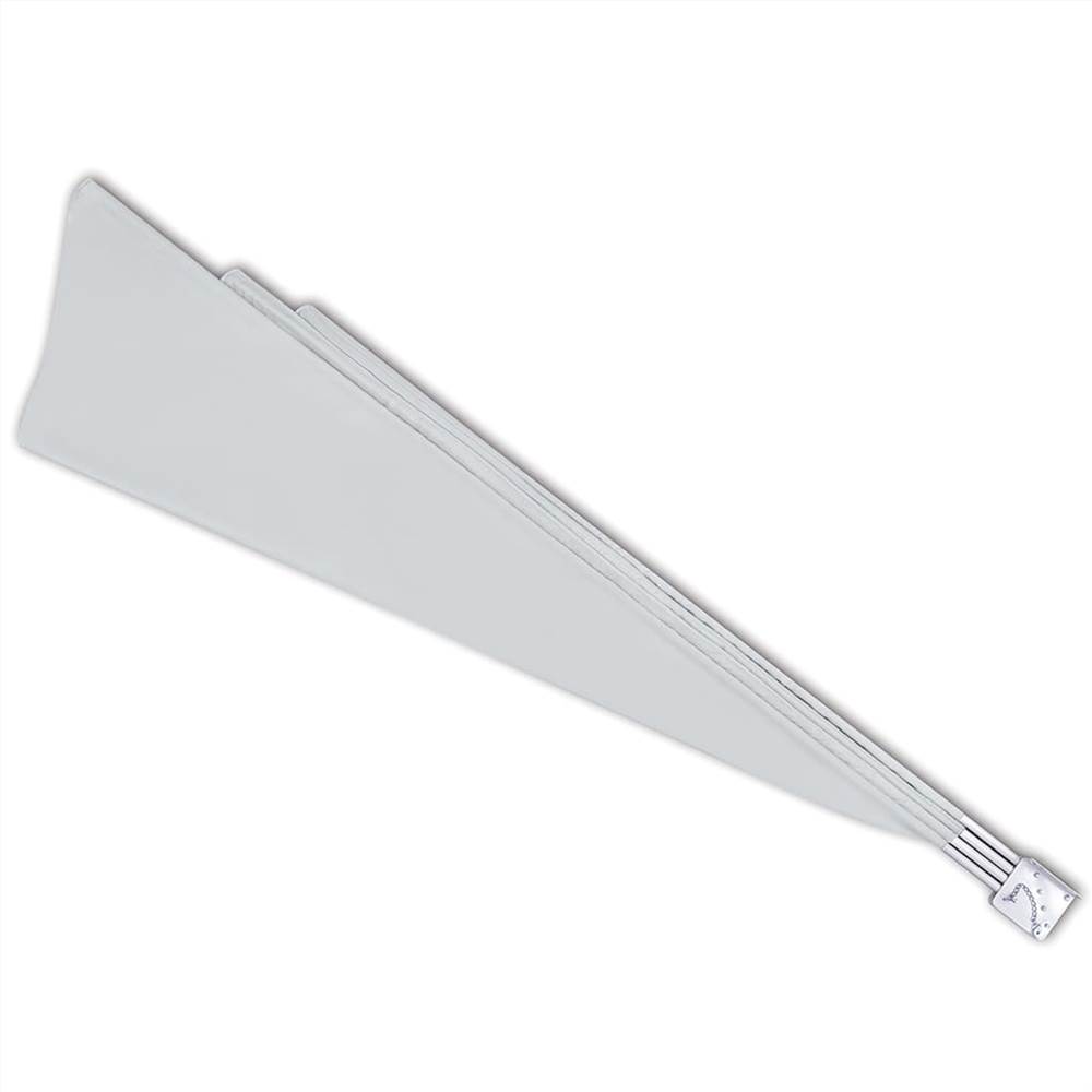 Collapsible Balcony Side Awning Cream 160x240 cm