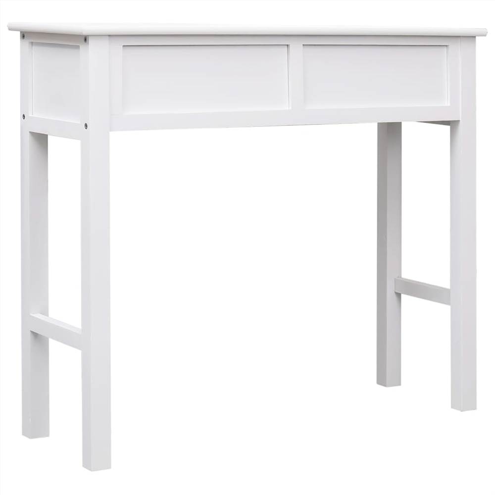 Console Table White 90x30x77 cm Wood