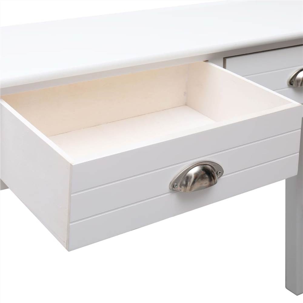 Console Table White 90x30x77 cm Wood