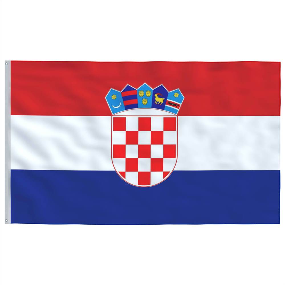 Croatia Flag and Pole Aluminium 6 m
