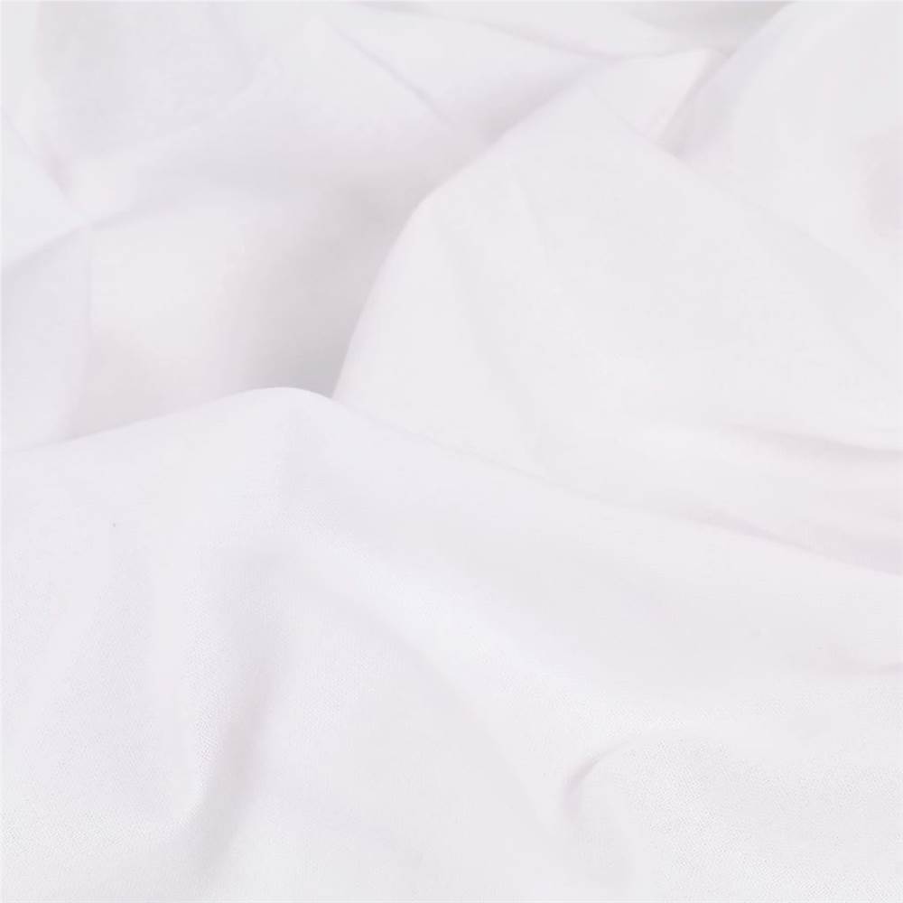 Curtains with Metal Rings 2 pcs Cotton 140x225 cm White