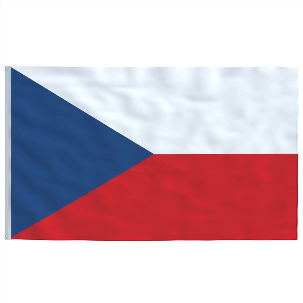 Czech Flag and Pole Aluminium 6,2 m