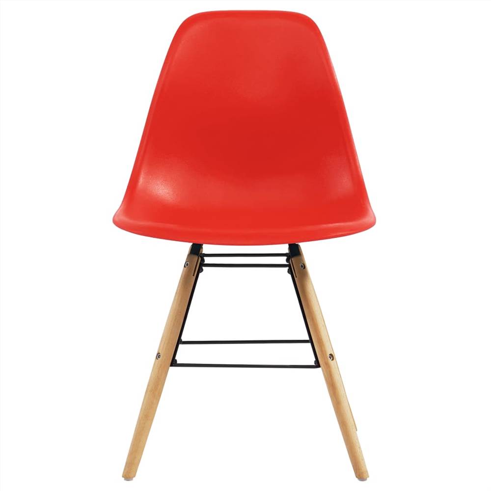 Dining Chairs 2 pcs Red Plastic