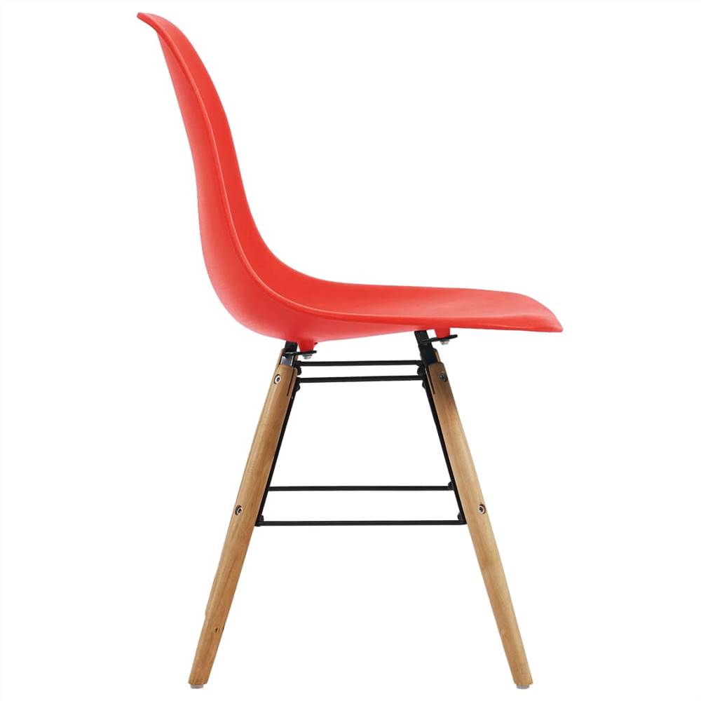 Dining Chairs 2 pcs Red Plastic