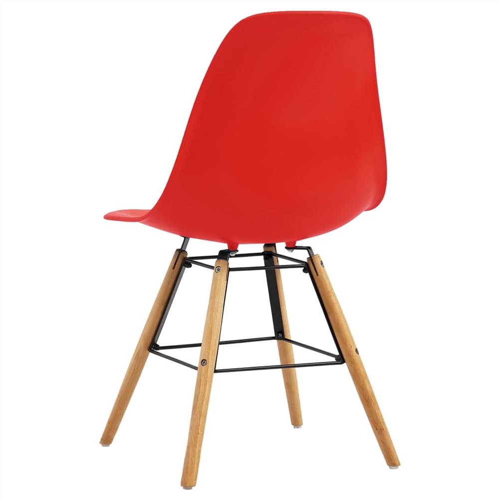 Dining Chairs 2 pcs Red Plastic