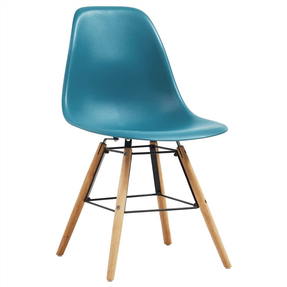Dining Chairs 6 pcs Turquoise Plastic