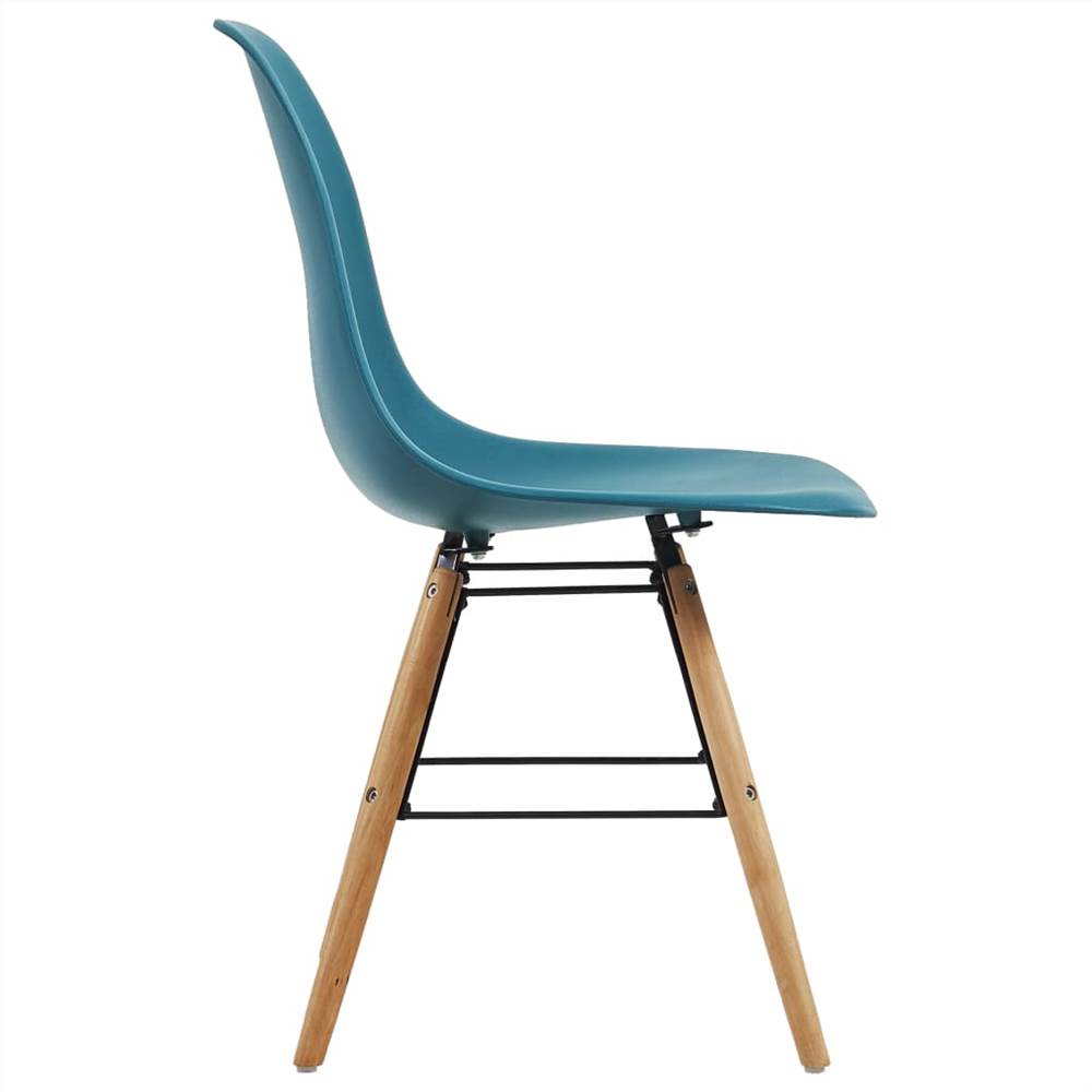 Dining Chairs 6 pcs Turquoise Plastic