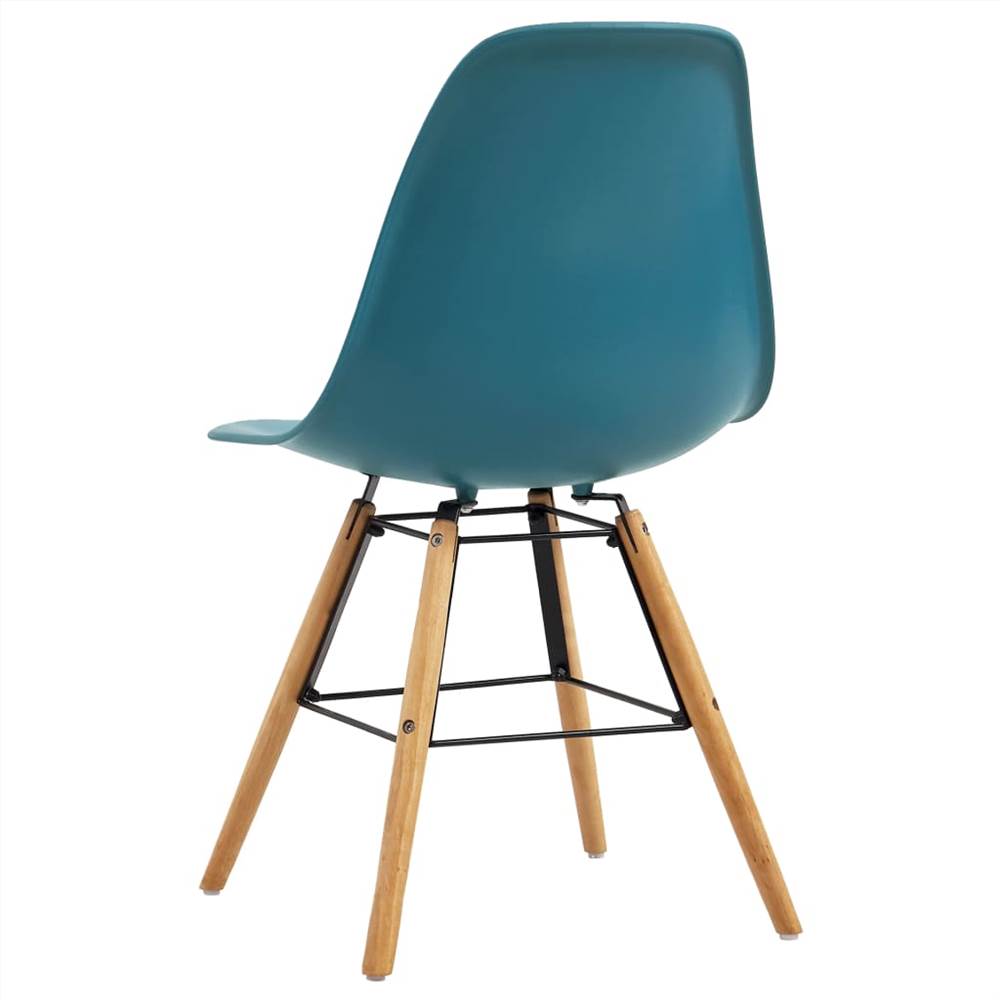 Dining Chairs 6 pcs Turquoise Plastic