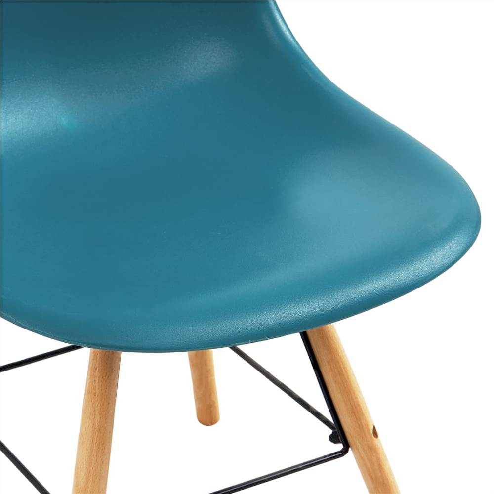 Dining Chairs 6 pcs Turquoise Plastic