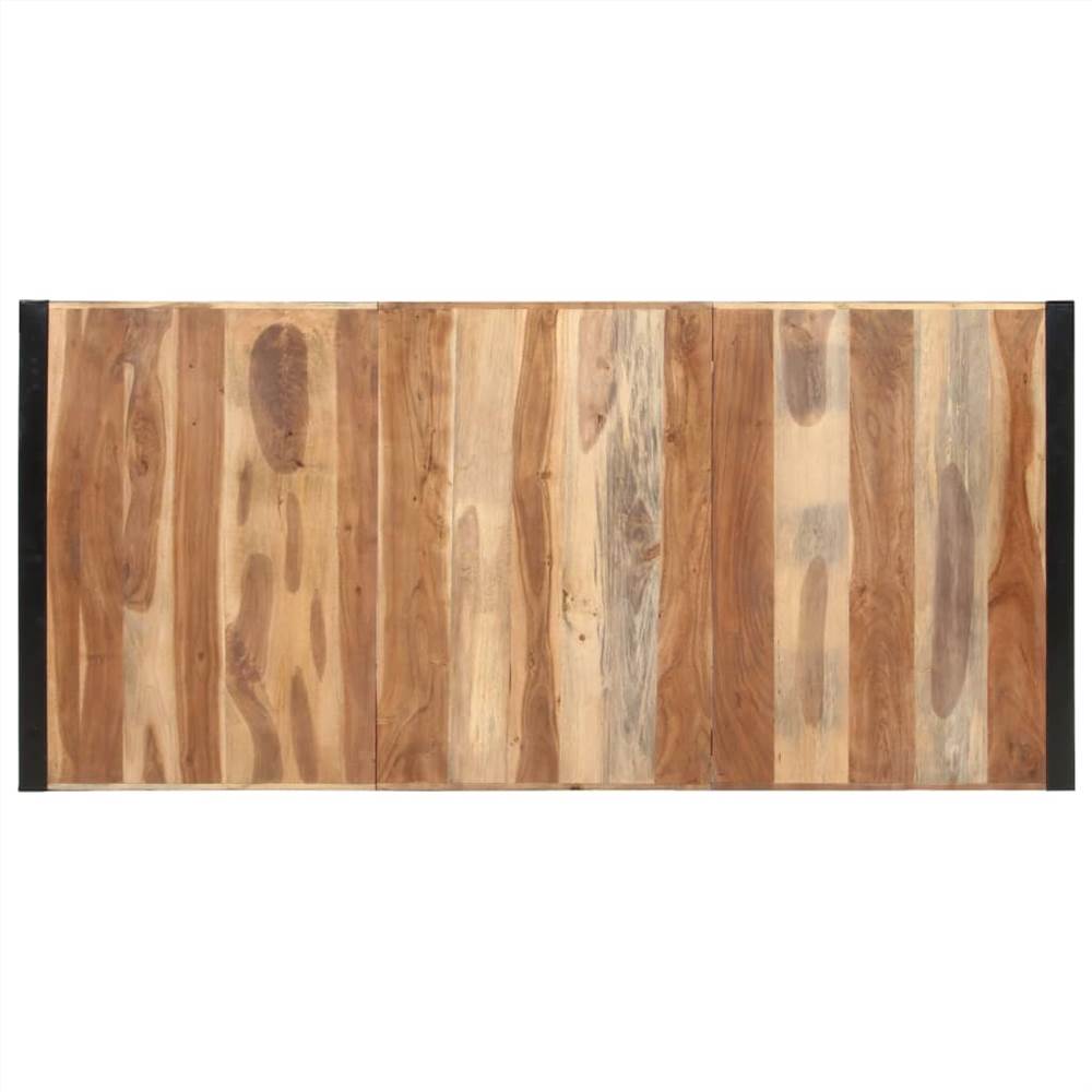 Dining Table 220x100x75 cm Solid Wood with Sheesham Finish