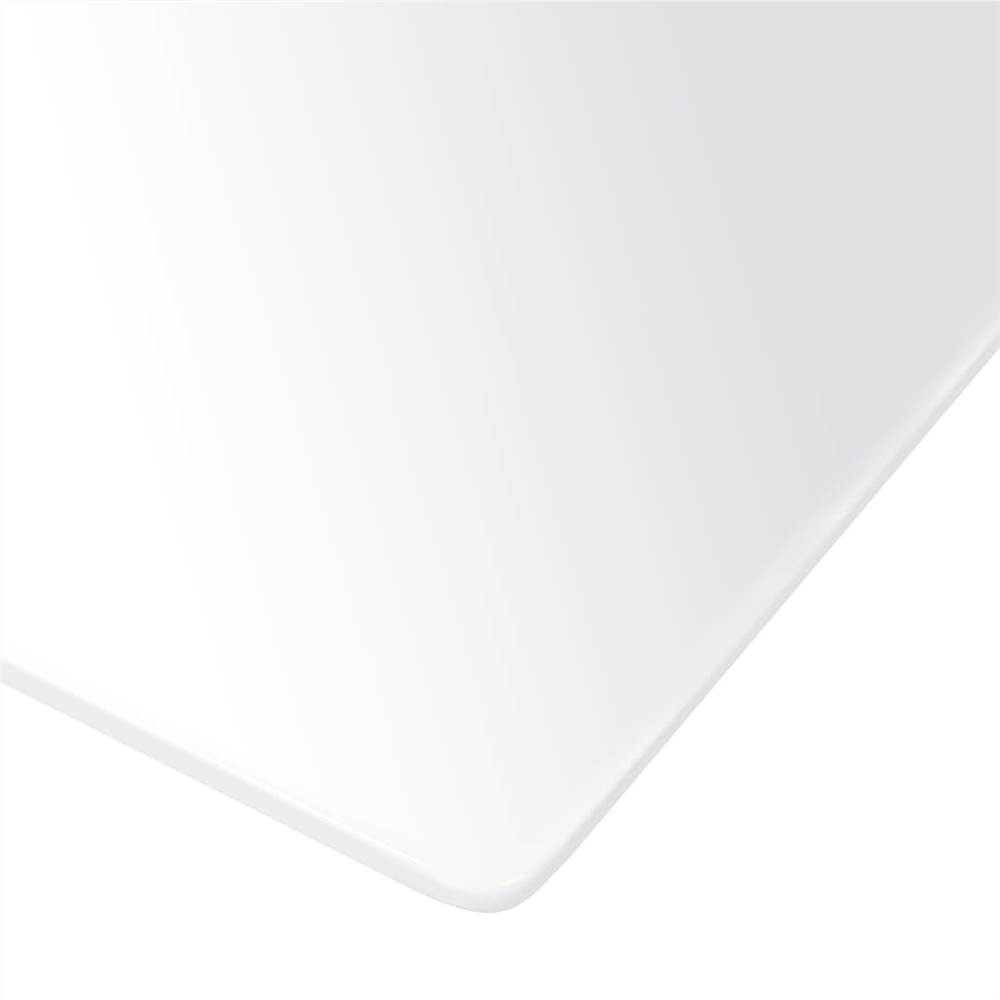 Dining Table High Gloss White 180x90x76 cm MDF