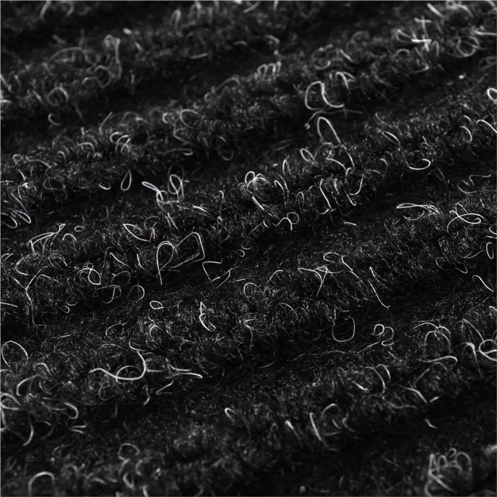 Door Mat 90 x 150 cm Black PVC