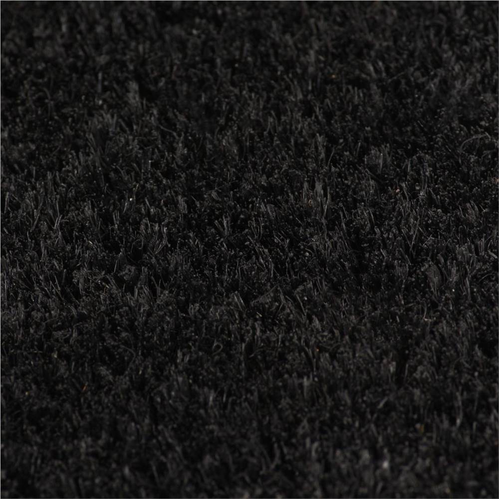 Doormats 2 pcs Coir 17 mm 50x80 cm Black