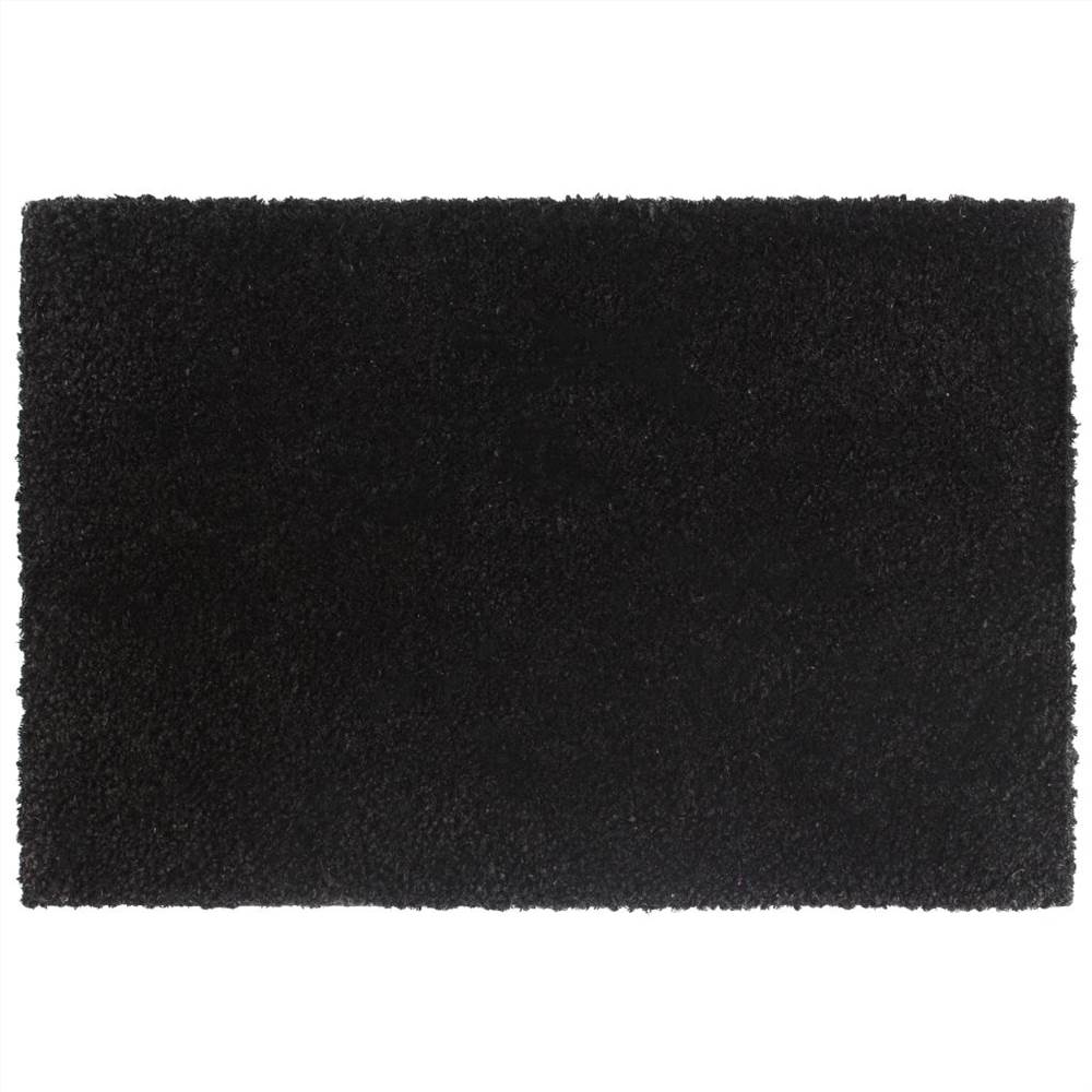 Doormats 2 pcs Coir 17 mm 50x80 cm Black