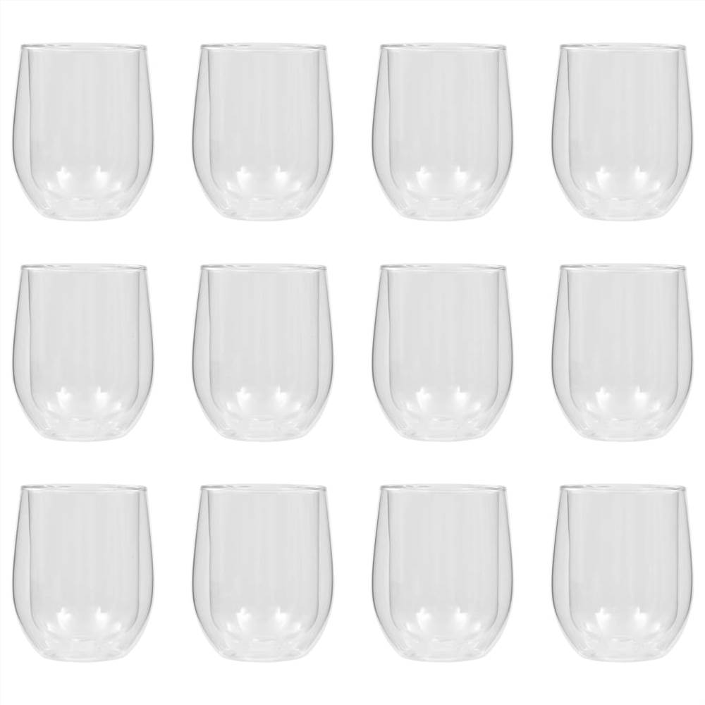Double Wall Tea Glasses 12 pcs 320 ml