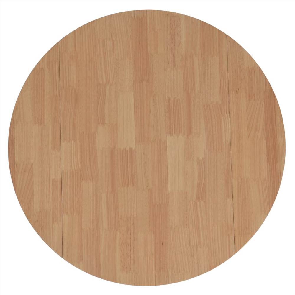 Drop-leaf Dining Table Round MDF White