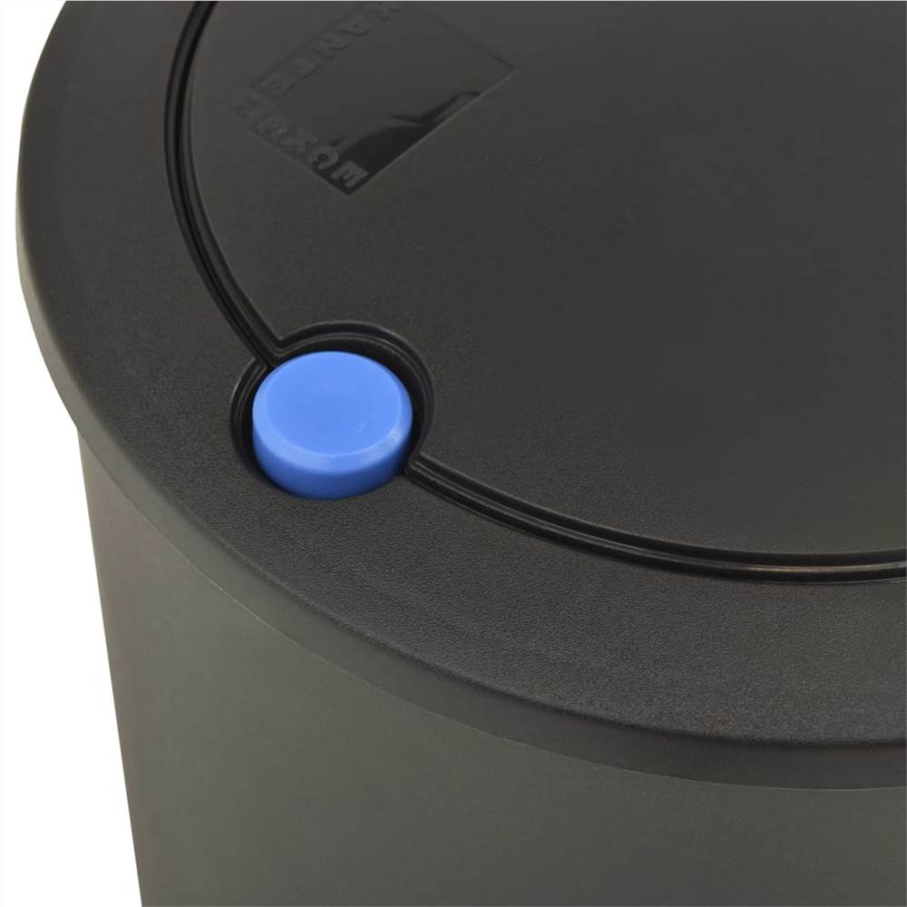 Duo Bin Trash Can 50 L Black