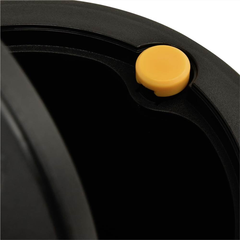 Duo Bin Trash Can 50 L Black
