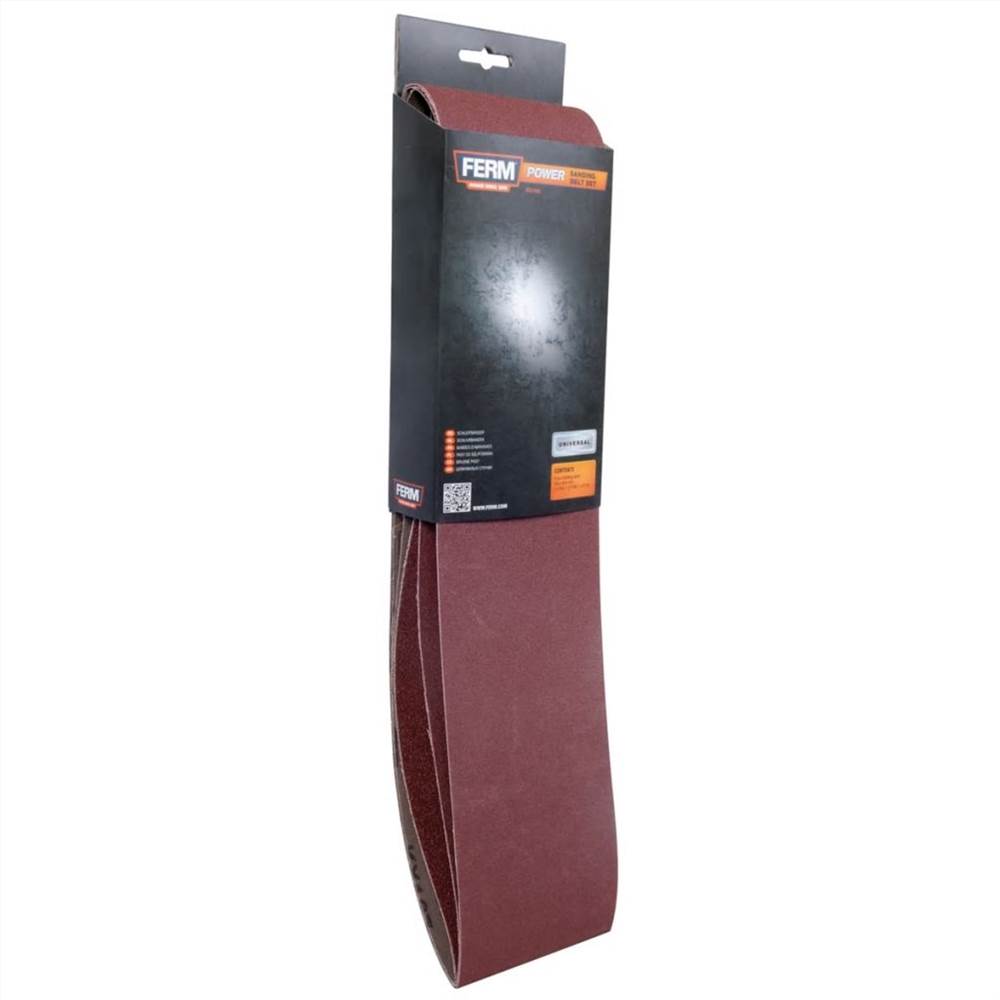 FERM Sanding Belts 3 pcs Paper BGA1060