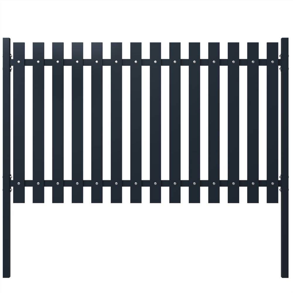 

Fence Panel Anthracite 174.5x100 cm Powder-coated Steel