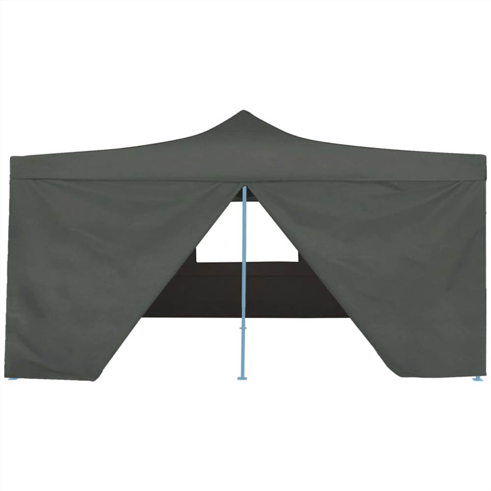 Folding Gazebo with 4 Sidewalls 5x5 m Anthracite