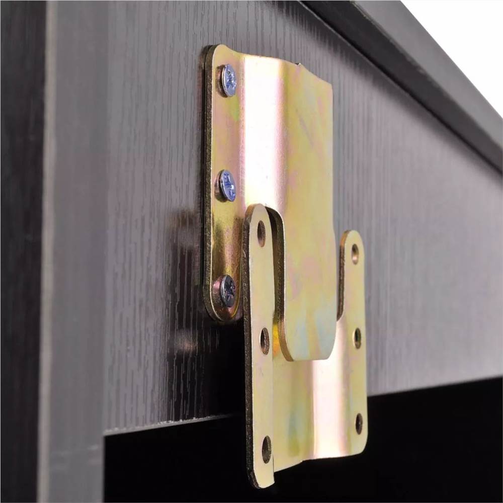 Four Piece Bathroom Furniture Set with Basin with Tap Black