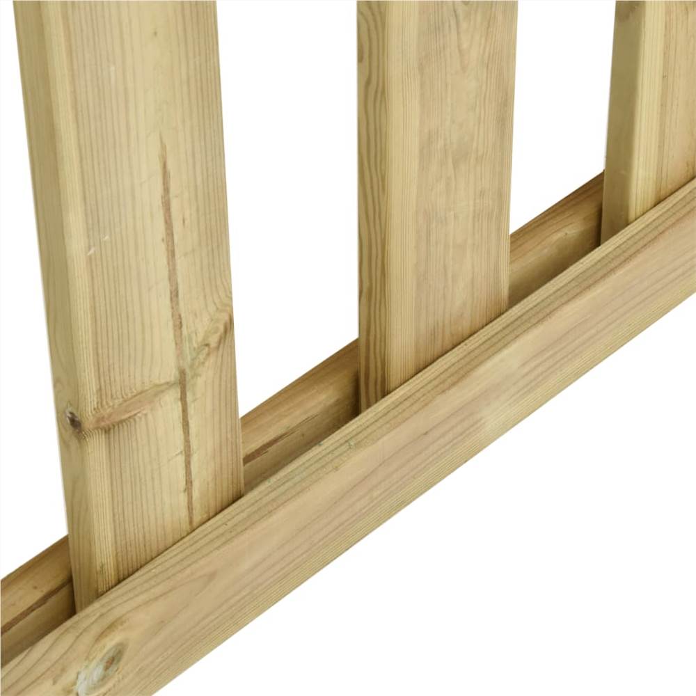 Garden Fence Impregnated Pinewood 3.58x1.5 m