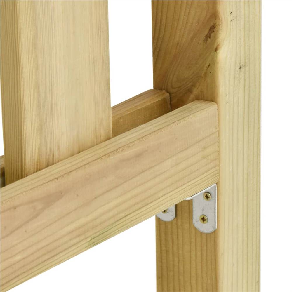 Garden Fence Impregnated Pinewood 3.58x1.5 m