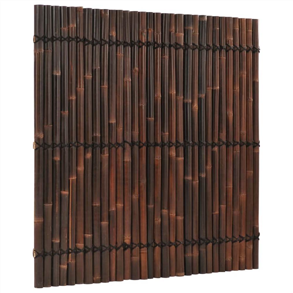 Garden Fence Panel Bamboo 170x170 cm Dark Brown
