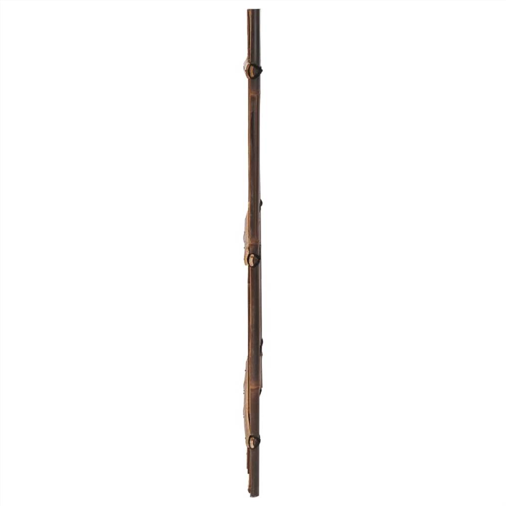 Garden Fence Panel Bamboo 170x170 cm Dark Brown