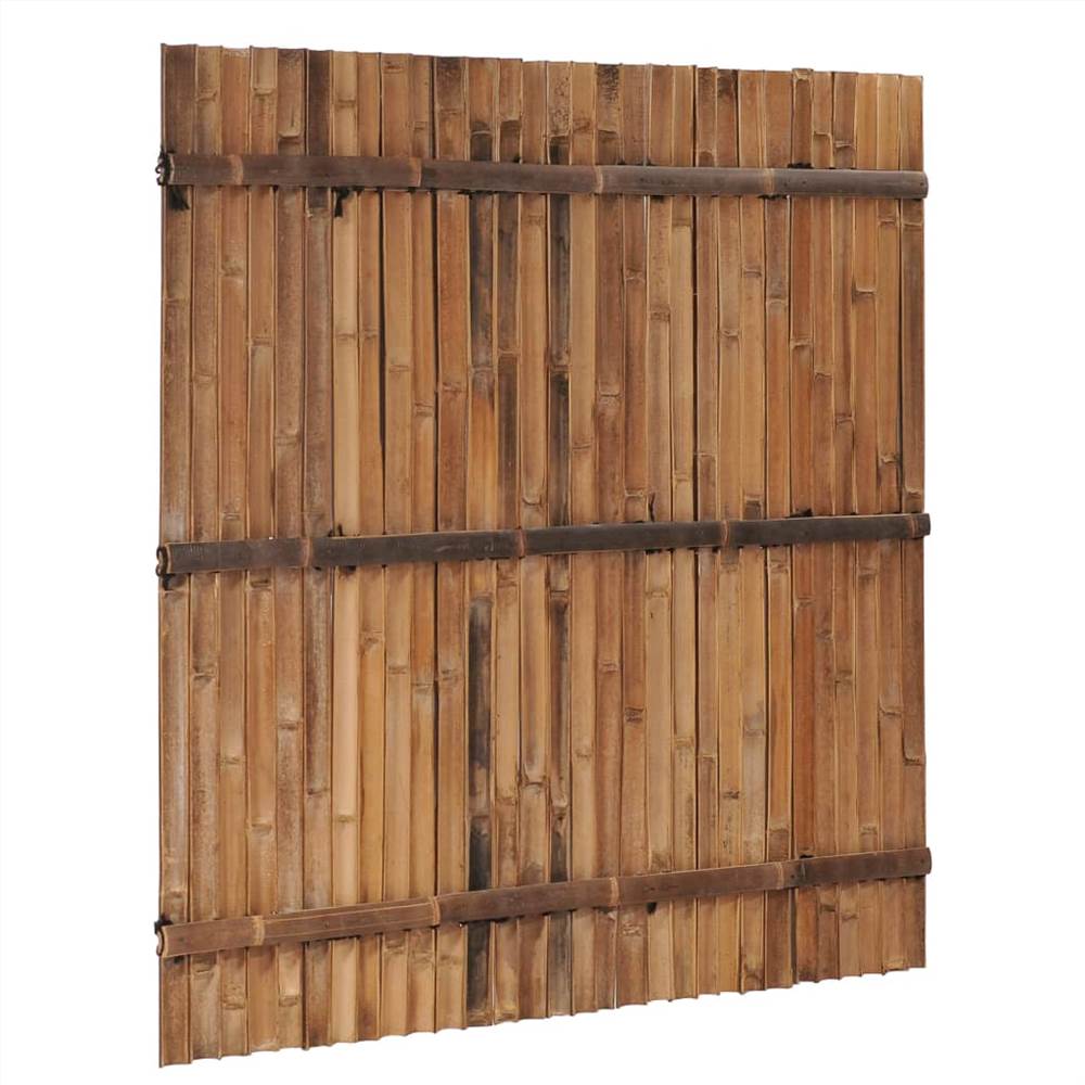 Garden Fence Panel Bamboo 170x170 cm Dark Brown