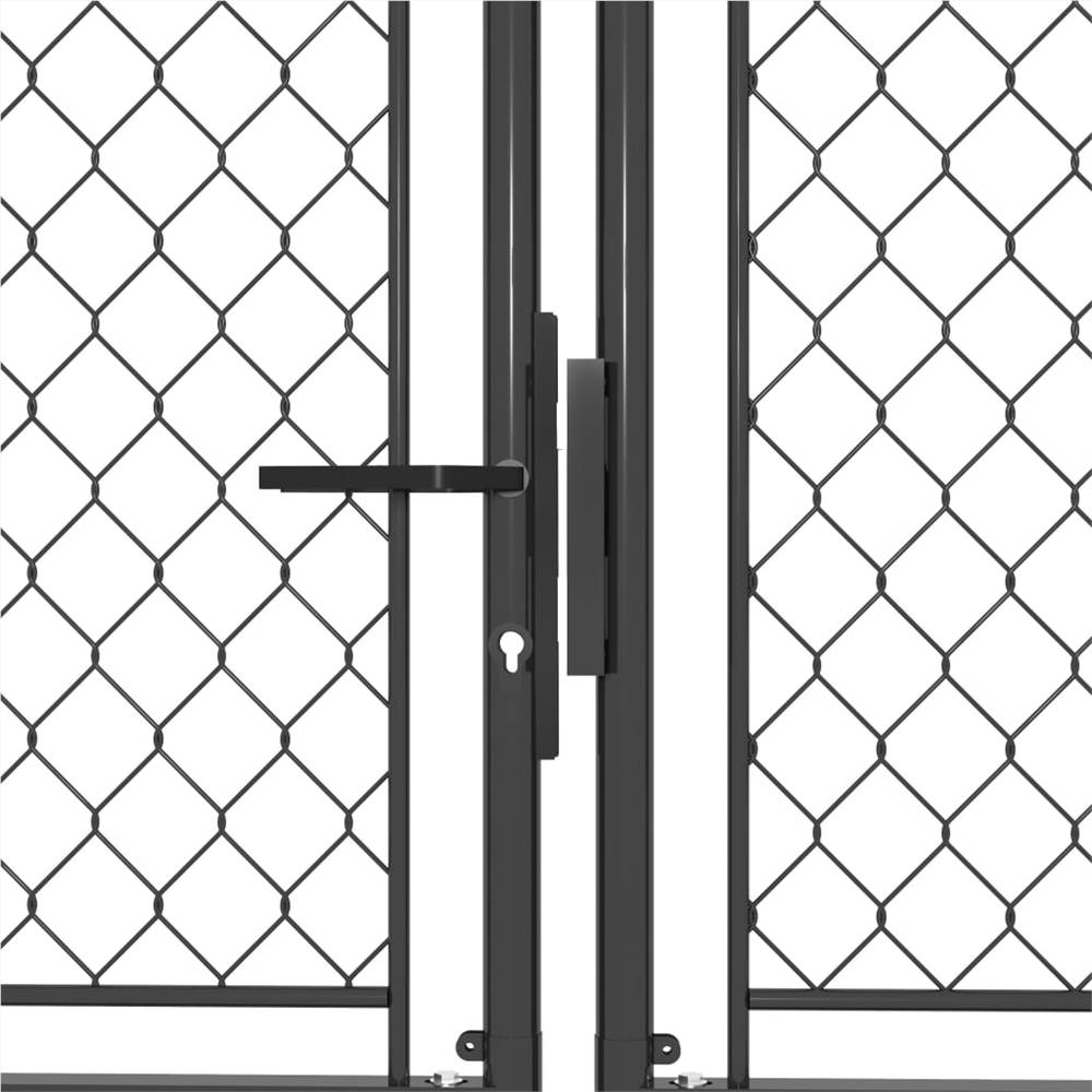 Garden Gate Steel 300x200 cm Anthracite