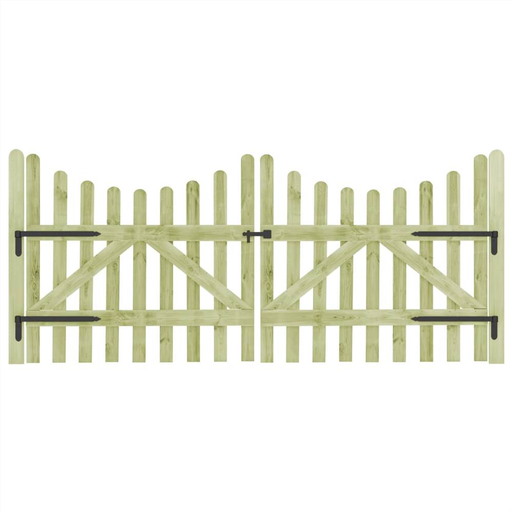 Garden Gates 2 pcs Impregnated Pinewood 150x150 cm
