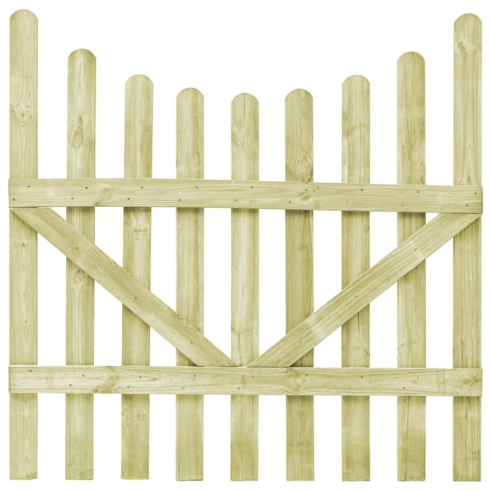 Garden Gates 2 pcs Impregnated Pinewood 150x150 cm