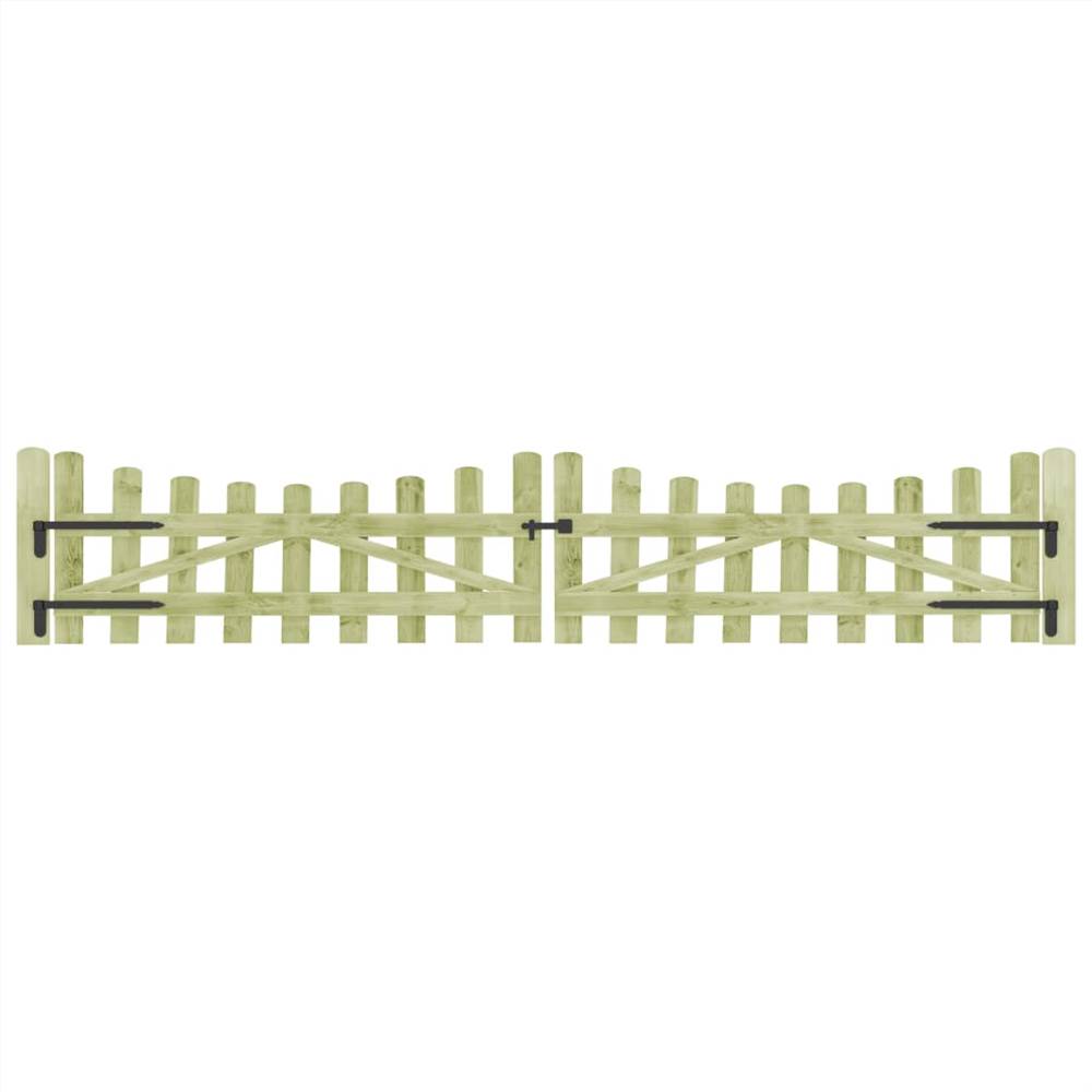 Garden Gates 2 pcs Impregnated Pinewood 150x60 cm