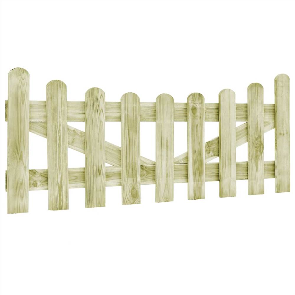 Garden Gates 2 pcs Impregnated Pinewood 150x60 cm