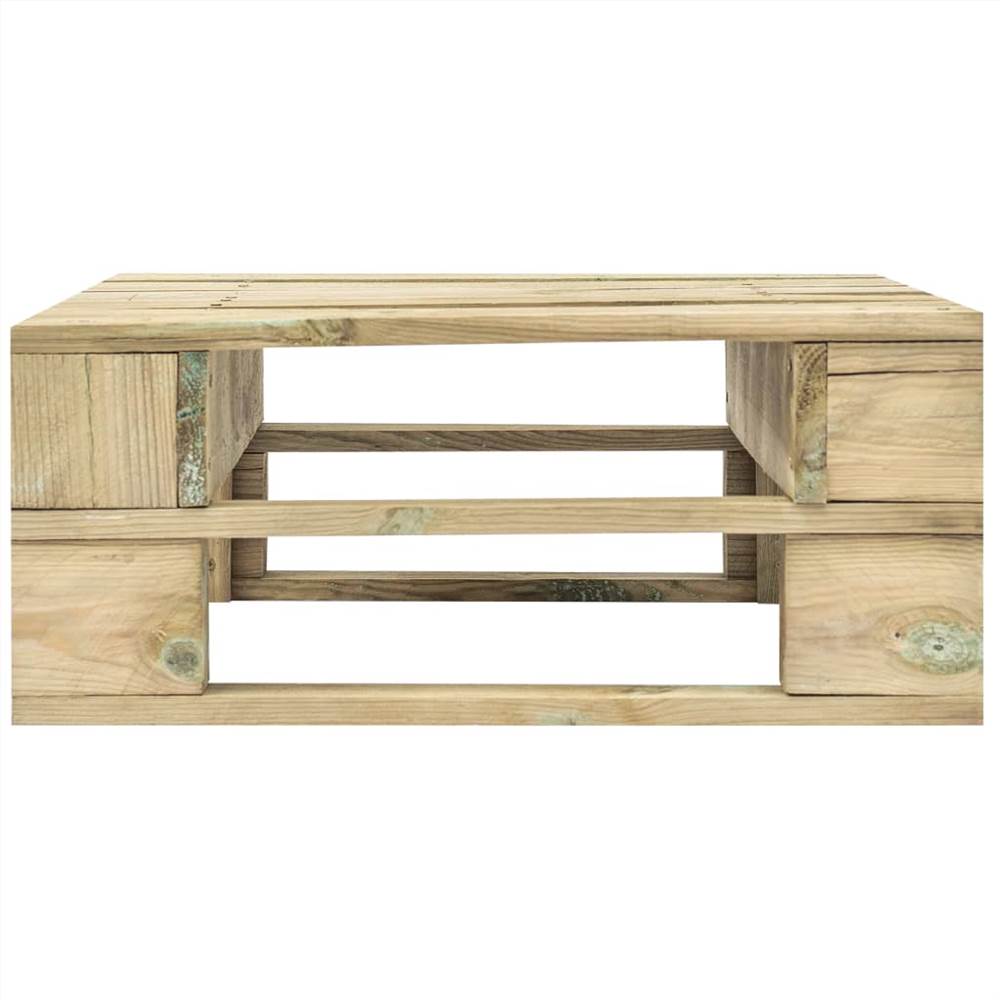 Garden Pallet Ottoman Wood