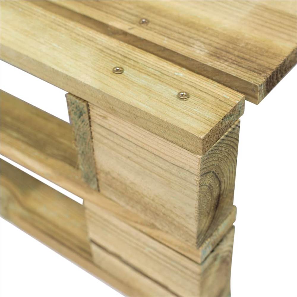 Garden Pallet Ottoman Wood