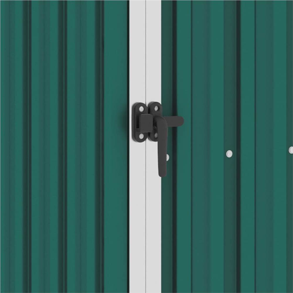 Garden Shed Green 87x98x159 cm Galvanised Steel
