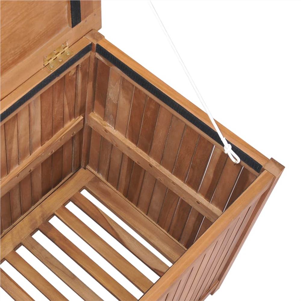 Garden Storage Box 120x50x58 cm Solid Teak Wood
