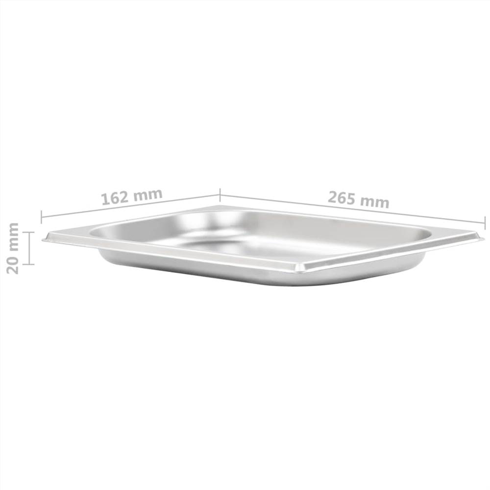 Gastronorm Containers 12 pcs GN 1/4 20 mm Stainless Steel
