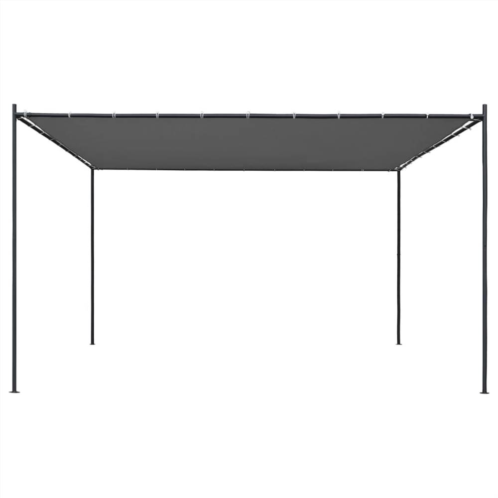 Gazebo with Flat Roof 4x4x2.4 m Anthracite