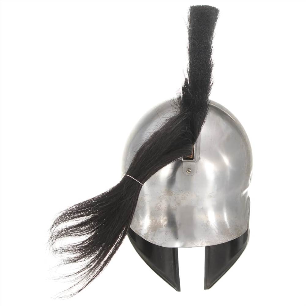 Greek Warrior Helmet Antique Replica LARP Silver Steel